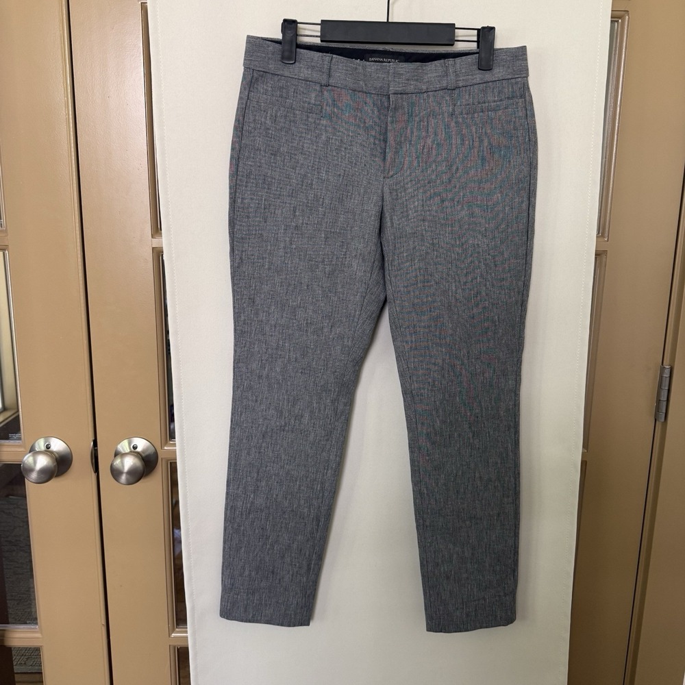 Banana Republic Womens 4 Grey Sloan Dress Pants Slacks Business Bottoms